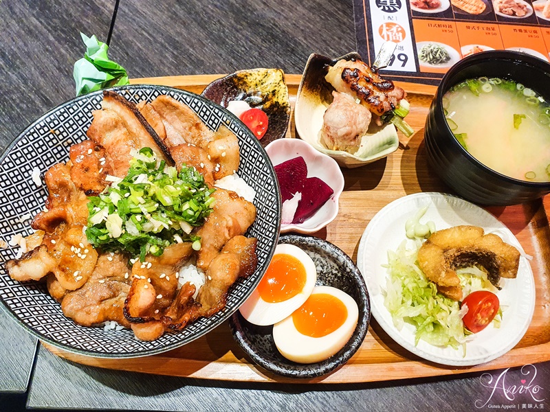 【台南美食】開丼燒肉vs丼飯。地表最強燒肉丼！主菜就是要滿到爆～白飯、味噌湯、飲品無限享用