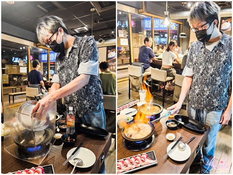 【台北美食】狂一鍋新店三民店。老饕推爆的台式火鍋！台味十足桌邊爆炒噴火秀～自助吧免費吃