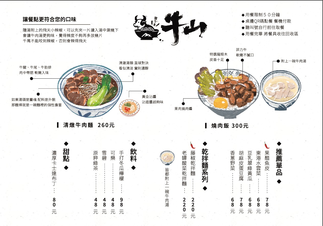 【桃園美食】牛山牛肉麵燒肉飯。桃園爆紅排隊牛肉麵！開店前就擠滿人潮～清燉牛肉麵這家真心超強