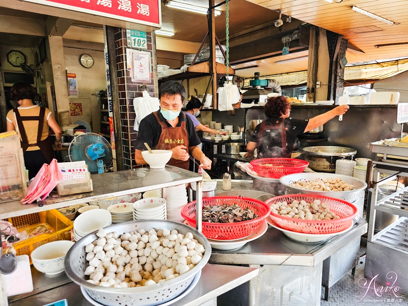 【台南美食】福生小食店。海安路美食推薦！20元肉燥飯~炭火加熱熬煮而成，搭一碗綜合丸湯超完美