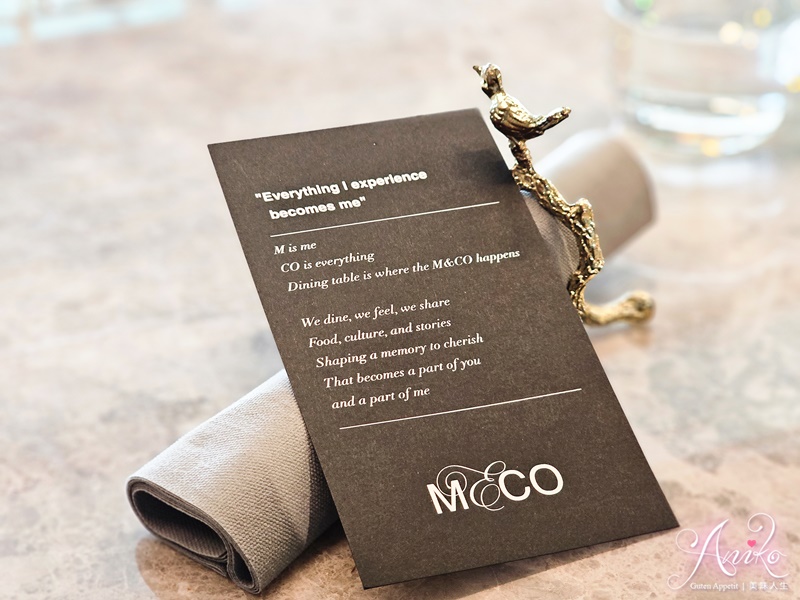 【台北美食】M&CO Restaurant & Tearoom。連續3年500盤肯定！前但馬家料理長日本主廚開的會員制無菜單日法私廚