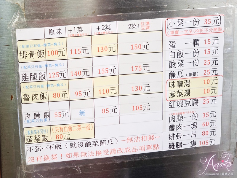 【高雄美食】阿英排骨飯。高雄米其林必比登推薦！鹽埕區60年老字號人氣便當